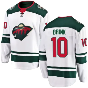 Men's Bobby Brink Minnesota Wild Away Jersey - White Breakaway