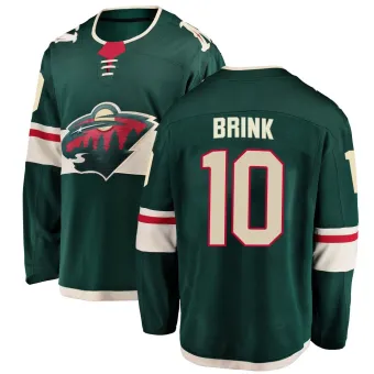 Men's Bobby Brink Minnesota Wild Home Jersey - Green Breakaway