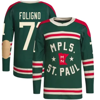Men's Nick Foligno Minnesota Wild 2022 Winter Classic Player Jersey - Green Authentic