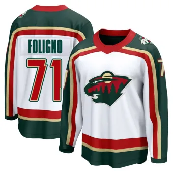 Men's Nick Foligno Minnesota Wild 25th Anniversary Jersey - White Breakaway