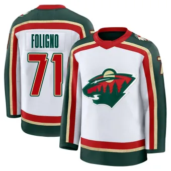 Men's Nick Foligno Minnesota Wild 25th Anniversary Jersey - White Premium