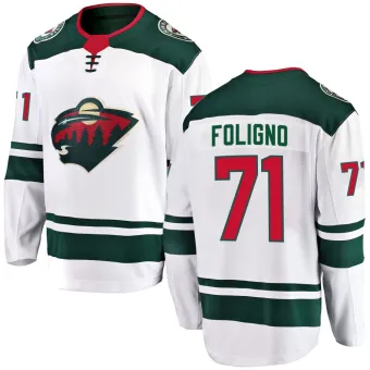 Men's Nick Foligno Minnesota Wild Away Jersey - White Breakaway