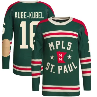 Men's Nicolas Aube-Kubel Minnesota Wild 2022 Winter Classic Player Jersey - Green Authentic