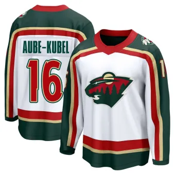Men's Nicolas Aube-Kubel Minnesota Wild 25th Anniversary Jersey - White Breakaway