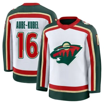 Men's Nicolas Aube-Kubel Minnesota Wild 25th Anniversary Jersey - White Premium