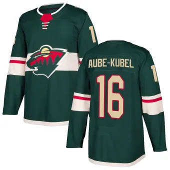 Men's Nicolas Aube-Kubel Minnesota Wild Home Jersey - Green Authentic
