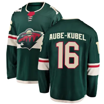 Men's Nicolas Aube-Kubel Minnesota Wild Home Jersey - Green Breakaway