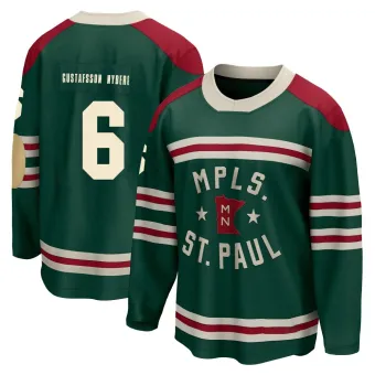 Men's Viking Gustafsson Nyberg Minnesota Wild 2022 Winter Classic Jersey - Green Breakaway