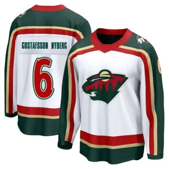 Men's Viking Gustafsson Nyberg Minnesota Wild 25th Anniversary Jersey - White Breakaway