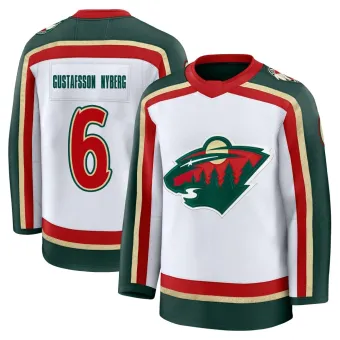 Men's Viking Gustafsson Nyberg Minnesota Wild 25th Anniversary Jersey - White Premium
