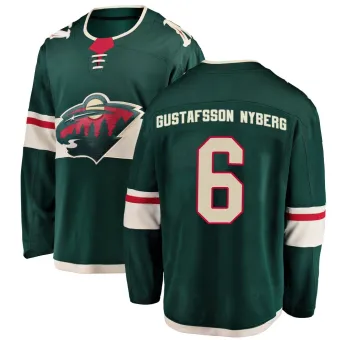 Men's Viking Gustafsson Nyberg Minnesota Wild Home Jersey - Green Breakaway