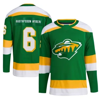 Men's Viking Gustafsson Nyberg Minnesota Wild Reverse Retro 2.0 Jersey - Green Authentic